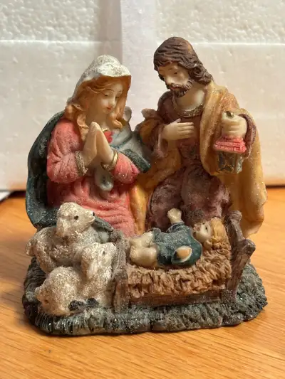 Vintage Resin Nativity Scene, View more
