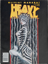 Heavy Metal Fantasy Magazine - March 1995 - vintage comics