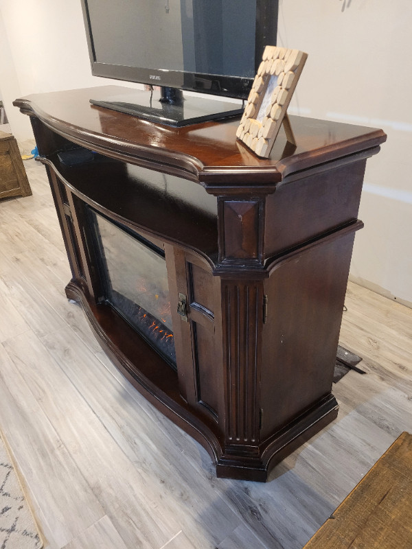 Solid wood fireplace in TV Tables & Entertainment Units in Saint John - Image 2