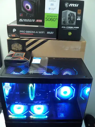 Gaming PC- R5 9600X, RTX 5060 ti, 16 GB DDR5 Ram, 1TB NVME, more, View more