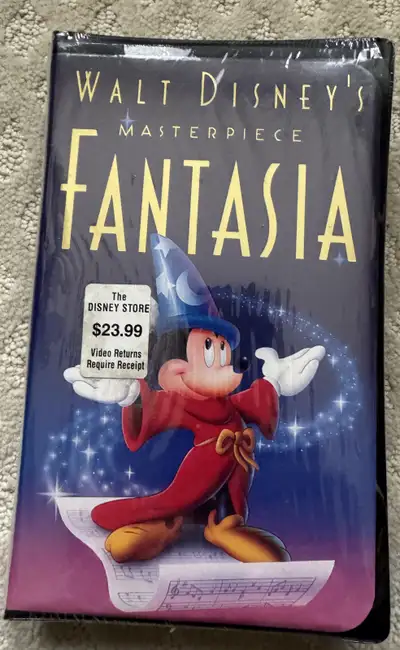 Disney’s Fantasia: Factory-sealed VHS, Black Diamond edition., View more