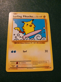 Surfing Pikachu Card NM/LP