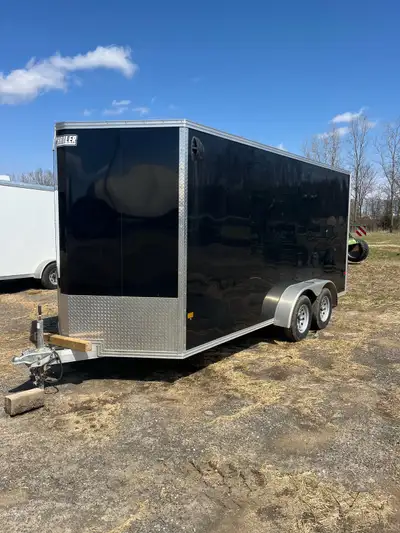 2024 ez-hauler enclosed trailer trailer is only a couple months old it’s a 7x16 with extra height fo...