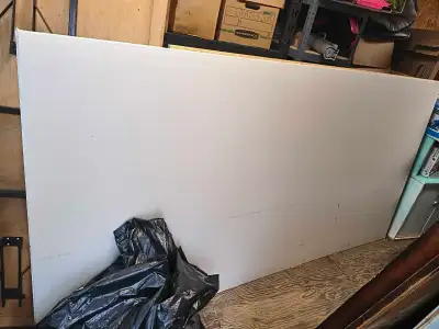 Extra full 4' x 8' sheet of 1/2" thick drywall.