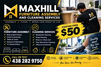 Maxhill Furniture Assembly and Cleaning Services, View more