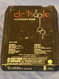 Dr. Hook A Little Bit More 8-Track Tape
