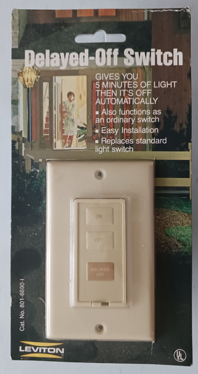New Leviton 5 Minutes Delayed-Off Switch 300W/120Vac, View more