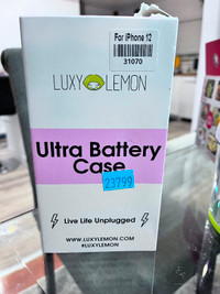 Luxylemon Black Ultra Battery Case iPhone 12