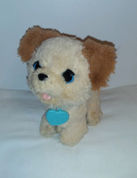 Furreal Friends Plush Toy Puppy Dog, Beige & Brown, Blue Eyes