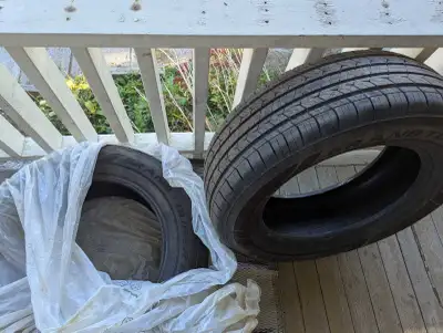 only 2 tires, lots of tread left