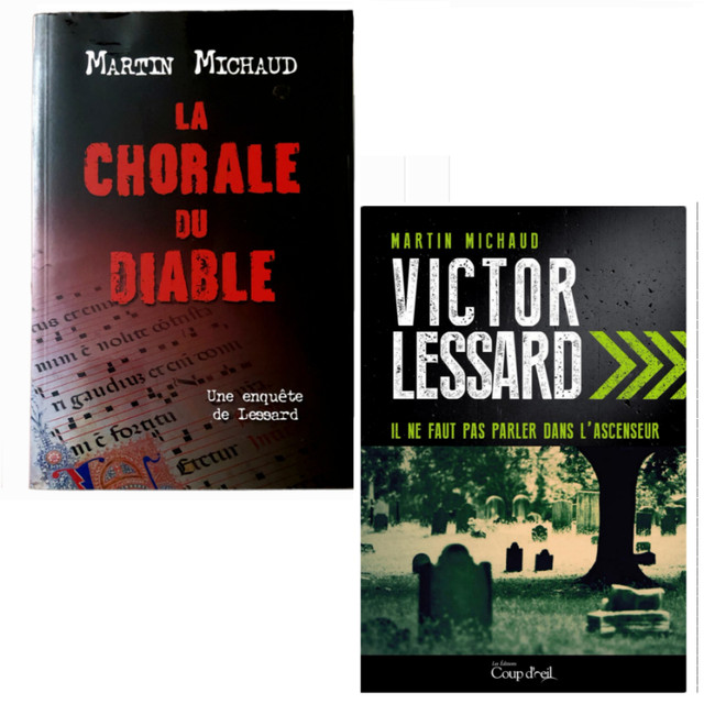 2 livres, romans policiers, Victor Lessard, de Martin Michaud dans Ouvrages de fiction  à Saint-Hyacinthe