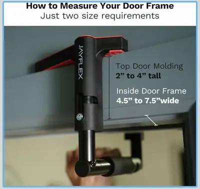 Jayflex CrossGrips Portable Pull Up Bar - No Screw Doorway Pull , View more