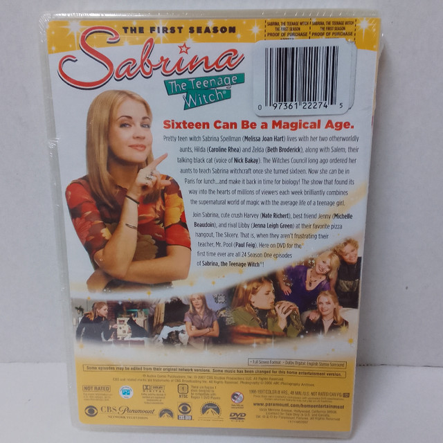NEW Sabrina The Teenage Witch Season 1 DVD in CDs, DVDs & Blu-ray in Cape Breton - Image 2