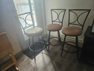 3 swivel stools, View more