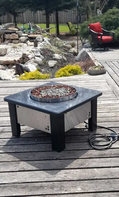 marble propane fire pit table, View more