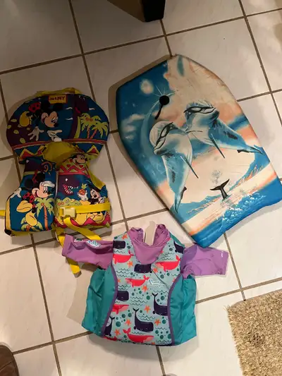 life jacket.  Mickey Mouse one left, View more