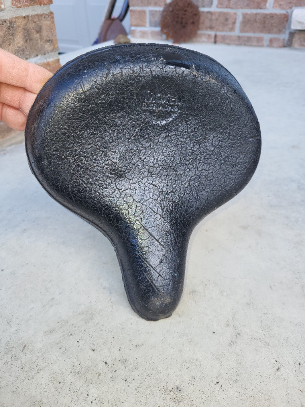 Vintage Bicycle Seat By Troxel Made in the USA Black With Spring in Arts & Collectibles in Hamilton