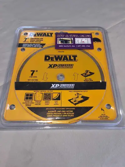 Dewalt DW4760 7" Tile Saw Blade * NEW*, View more