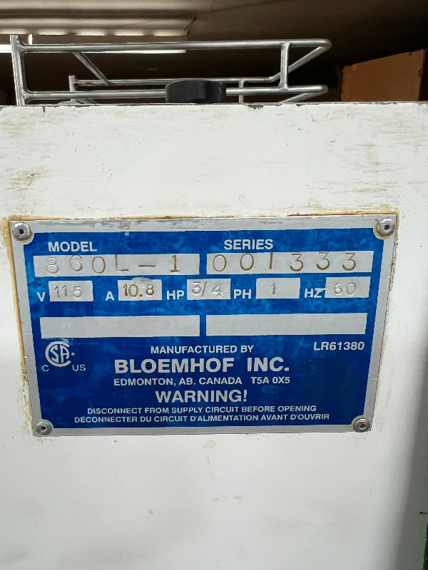 Bloemhof 860L Dough Sheeter & Moulder in Industrial Kitchen Supplies in Burnaby/New Westminster - Image 4
