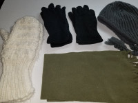 Tuques, mitaines, foulard, gants,