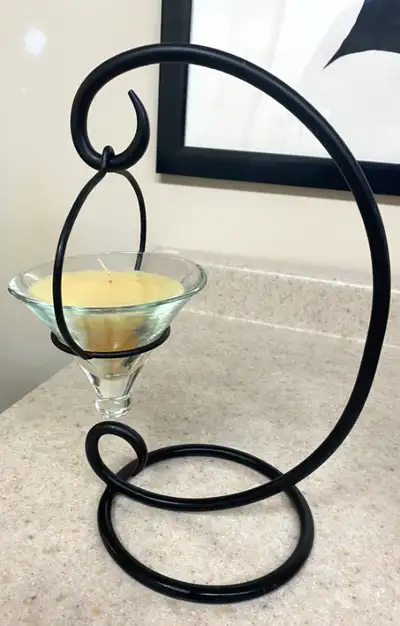 Candle and candle holder, View more