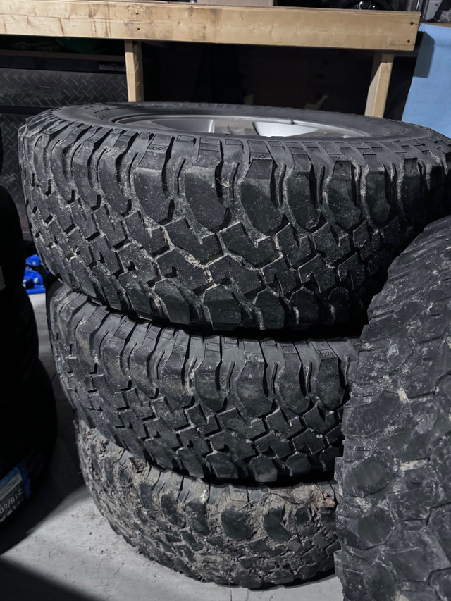 Four 255/75/17 Goodyear AT Tires/Alloy rims/Wrangler in Tires & Rims in Ottawa - Image 3
