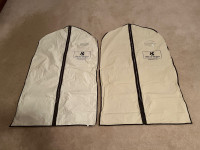 2 Men's Plastic Garment Bags In Good Condition