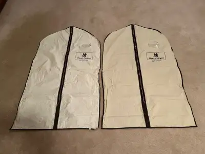 2 Men's Plastic Garment Bags In Good Condition, View more