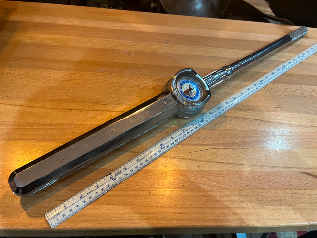 Vintage Craftsman commercial 1/2" dial indicator torque wrench in Other Business & Industrial in North Bay - Image 2