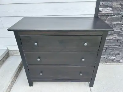 IKEA dresser HEMNES with 3 drawers black , View more