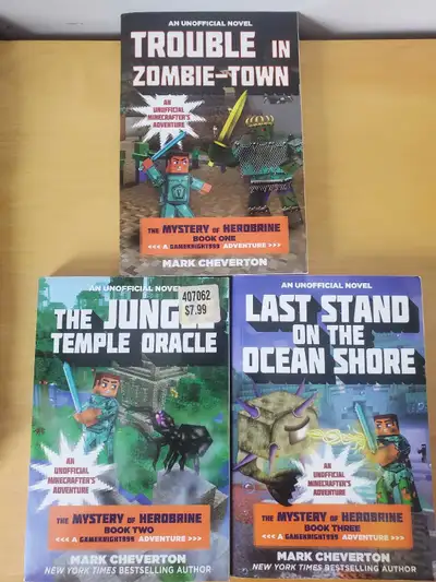 3 Minecraft-Based Story Books, View more