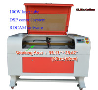 100W 6090 Co2 USB Laser Engraver Cutter Machine Laser Tube  1300