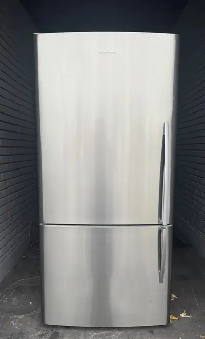 Fisher&pykel stainless 31” fridge - delivery , View more