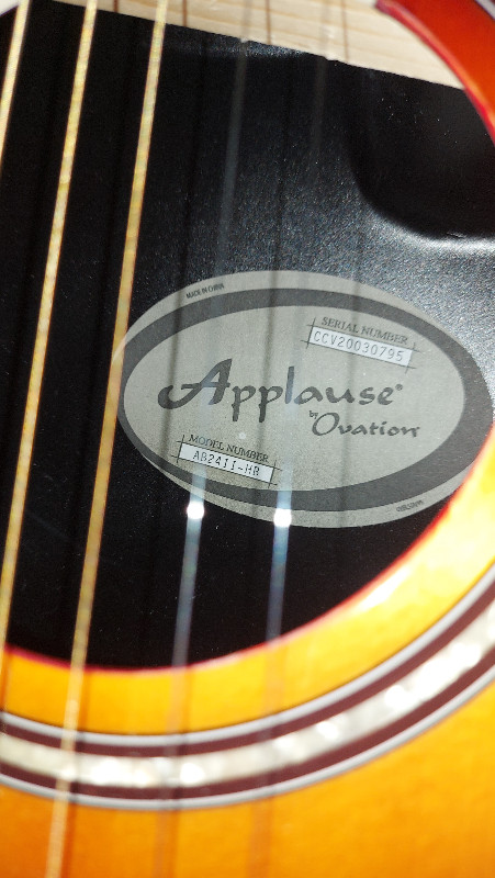 6 STRING OVATION APPLAUSE ACOUSTIC ELECTRIC in Guitars in Edmonton