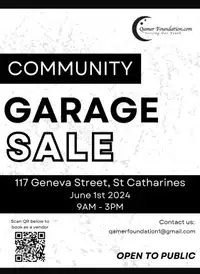 Community Garage Sale. 