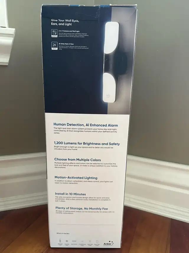 Eufy S100 caméra lumière de surveillance  in Security Systems in City of Montréal - Image 4