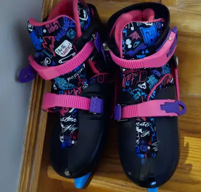 Monster High Kid's Adjustable Skates size 3-4-5-6 for sale, View more