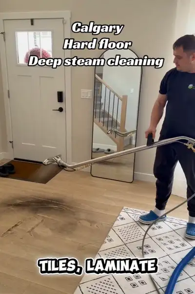 hard floor deep steam cleaning , View more