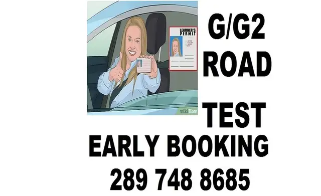 ROAD TEST ASAP G2 OR G BOOKING, DRIVE CLASSES