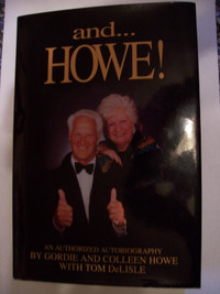 Gordie Howe signed hockey book