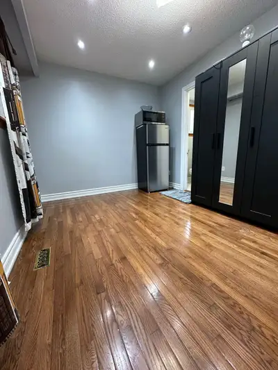 private 1 Bedroom on Main Floor with newly built attached Bathroom with separate Entrance available...