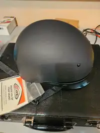 Brand New Motorcycle Half Helmet - Medium Size - Matte Black