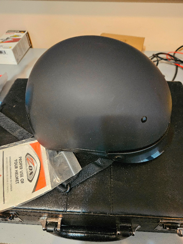Brand New Motorcycle Half Helmet - Medium Size - Matte Black in Other in Markham / York Region