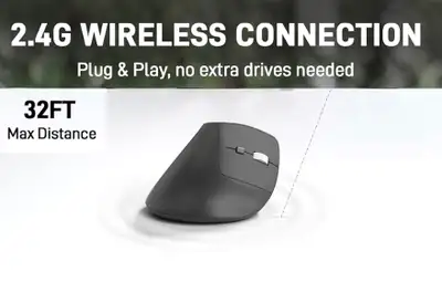 New in Box - Acer OMR241 Ergonomic Wireless Mouse., View more