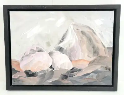 ROCK STUDY BY LUELLA THOMSON (1934 - 2025),FRAMED OIL ON CANVAS, View more