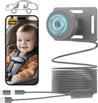 Baby Car Camera: Full HD 1080P, Night Vision Monitor for iPhone,
