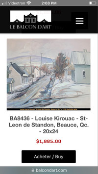 Louise Kirouack painting