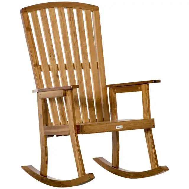 Wooden Rocking Chair, Traditional Porch Rocker, Fade-Resistant in Patio & Garden Furniture in Markham / York Region - Image 9