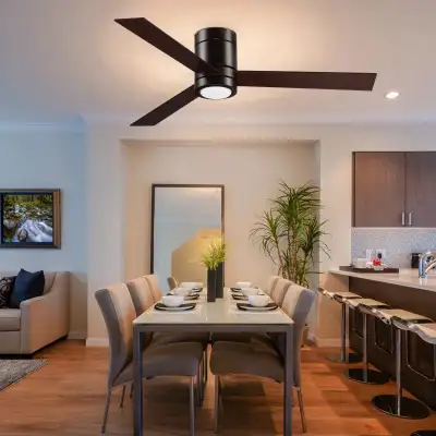 Mount Ceiling Fan with Light, Modern Indoor LED Lighting Fan wit, View more