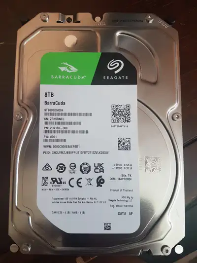 8 TB Seagate Hard Drive doesn’t work, View more